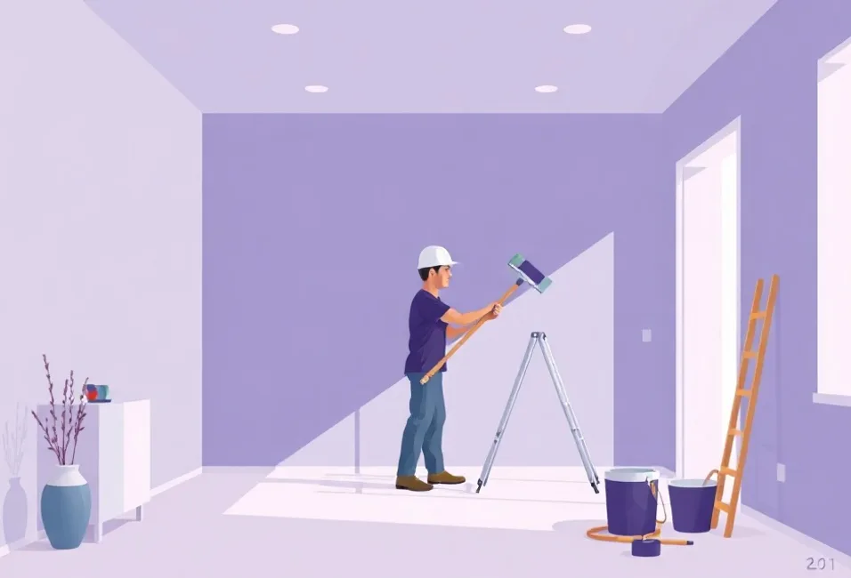 Intérieur rénové après travaux de peinture à Cournon-d'Auvergne